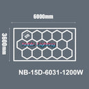GobekUsa 6500K LED Hexagrid System for Workshop, Gym, Studio - 2 Year Warranty