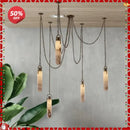 GobekUsa Gold Chrome LED Chandelier for Dining Room - 2025 Marble Design