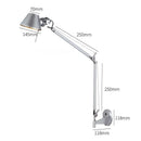 GobekUsa Black Silver Rotatable Wall Light with Switch for Study Office Living Room