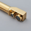GobekUsa Dual Outlet Gold Kitchen Faucet for Purified Water Hot & Cold Basin Sink