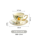 GobekUsa Lemon Pattern Porcelain Tea Set: Teapot, Kettle, Handle Cup, Mugs