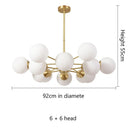GobekUsa Glass Ball Pendant Lights: Modern LED Hanging Lamp for Home, Restaurant, Bar, and Cafe
