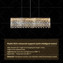 GobekUsa Crystal Chandelier Modern Luxury Light for Living Room, Dining, Bedroom - 2024 New