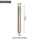 GobekUsa Brass Handheld Shower Head in Brushed Golden Finish