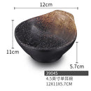 GobekUsa Black Melamine Plastic Dipping Sauce Dish Bowl Set - Pack of 4