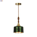 GobekUsa Green Wave Glass Pendant Lamp: Modern Minimalism for Living Room, Bedroom, Cafe