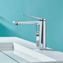 GobekUsa Gold Gray Bathroom Faucet Single Handle Mixer Sink Tap Deck Mounted