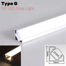 GobekUsa LED Aluminum Profile Recessed Waist Line Channel for Backlighting Corners