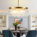 GobekUsa LED Bubble Glass Ceiling Chandelier Light Fixture for Dining Kitchen Bedroom