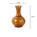 GobekUsa Green Glass Geometry Vase Hydroponics Terrarium Home Decoration Accessory