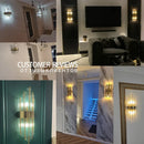 GobekUsa Gold Crystal LED Wall Lights for Bedroom Decoration