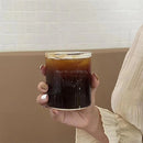 GobekUsa Clear Glass Coffee Cups Set of 6 - Heat-Resistant Vertical Design for Various Drinks