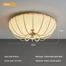 GobekUsa Crystal Dimmable LED Ceiling Light for Modern Bedroom Decor