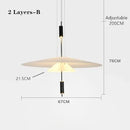 GobekUsa LED Saucer Chandelier: Modern Personality for Home Decor, Living Room, Dining Table