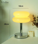 GobekUsa Bauhaus Glass Table Lamp | Modern Desktop Decoration for Home, Bedroom, Living Room