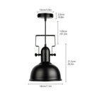 GobekUsa Industrial Pendant Light: Retro Iron Hanging Lamp for Home & Store Decor Lighting