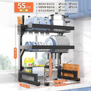 GobekUsa 2-Layer Over Sink Dish Drying Rack & Utensil Holder Organizer