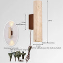 GobekUsa Black Travertine LED Wall Lights Modern Home Decoration Bedside Lamps