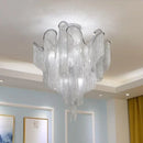 GobekUsa LED Flower Tassels Ceiling Chandelier for Living Room and Staircase