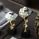 GobekUsa Crystal Rose Decor, Light Luxury Gifts, TV & Wine Cabinet Decor, Office Ornaments.
