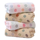 GobekUsa Dot Face Towel Set - 100% Cotton, 35*75, Cute and High Quality