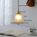 GobekUsa Clear Glass LED Copper Chandelier Pendant Light for Modern Home Decor.