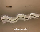 GobekUsa Acrylic Ribbon LED Pendant Chandelier - Designer Dining Room Hanging Lamp