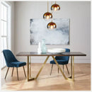 GobekUsa Gradient Glass Chandelier: Modern Nordic Living Room Lighting for Bedroom or Restaurant