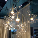 GobekUsa Glass Bubble LED Chandelier: Stylish Ceiling Lighting for Dining & Living Room