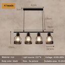 GobekUsa Industrial Loft Chandelier for Living Room Bedroom Coffee Shop Dining Area