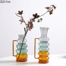 GobekUsa Bubble Glass Vase Hydroponics Plant Pot Table Decoration Floral Room Aesthetic Decor