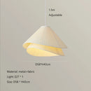 GobekUsa Cream Fabric LED Pendant Chandelier for Nordic Minimalist Home Decor
