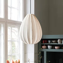 GobekUsa Japanese Wabi-Sabi Pleated Fabric Pendant Lights for Dining Room & Bedroom
