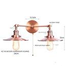 GobekUsa Dual Head LED Wall Light Pink Industrial Bedside Lamp