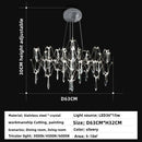 GobekUsa Crystal Chandelier Ceiling Pendant Light for Living Dining Bedroom Home Lighting