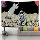 GobekUsa Astronaut Alien Tapestry Wall Hanging Kawaii Universe Mystic Home Decor