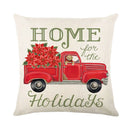 GobekUsa Christmas Snow Elk Pillow Cover for Festive Home Decor