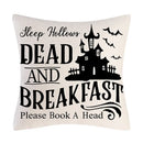 GobekUsa Halloween Linen Cushion Cover for Living Room Decor and Sofa - Trick or Treat