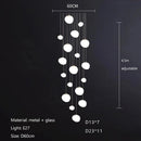 GobekUsa Gregg Glass Pendant Light, Modern LED Hanging Lamp for Dining Kitchen Loft