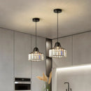 GobekUsa Black LED Pendant Chandelier for Kitchen Dining Room, Modern Nordic Design