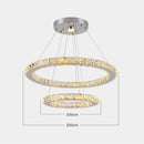 GobekUsa Crystal Chandelier: Luxury LED Pendant Lighting for Living & Dining Room