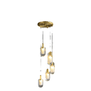 GobekUsa Crystal Loft Chandelier for Staircase, Living Room, and Apartment Luxe Lighting