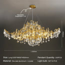 GobekUsa Crystal Chandelier: Modern Luxury Long Light for Kitchen, Dining, Living, and Bedroom