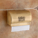 GobekUsa Black Carved Aluminum Bathroom Tissue Holder Toilet Paper Roll Rack