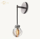 GobekUsa Crystal LED Wall Sconce: Elegant Bedroom Living Room Bathroom Lighting Fixtures