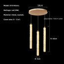 GobekUsa Crystals Pendant Lights: Modern Dimmable Chandelier for Luxury Living Room, Dining, Bedroom