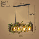 GobekUsa Green Leaf Bird Cage Chandelier for Dining Table and Garden Decor