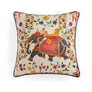 GobekUsa Circus Retro Throw Pillow Cover with Tassels 45x45 Eclectic Home Decor
