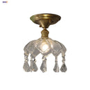 GobekUsa Crystal Glass Luxury LED Ceiling Light for Hallway Bedroom Corridor Interior Decor