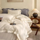 GobekUsa Cozy Velvet Lace Bedding Set: Duvet Cover, Sheet, Pillowcases - 4Pcs Warm & Stylish